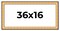 Panoramic Traditional Gold Picture Frame - UV Acrylic, Foam Board Backing, Hanging Hardware